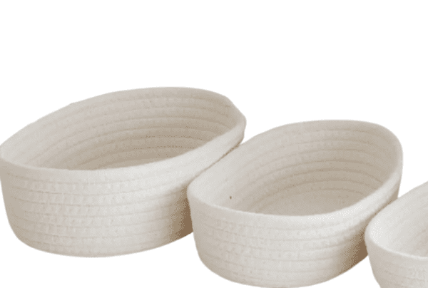 Woven Nordic Cotton Rope Baskets