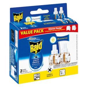 Raid LED Liquid Electric Mosquito Killer Value Pack 33ml x 2 Pieces