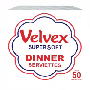 Velvex Napkin White Elegance 50 sheets