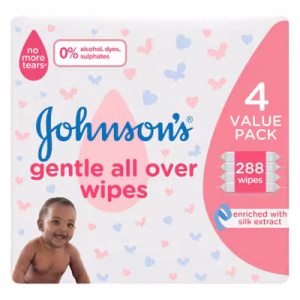 J&J B/Wipes Gentle All Over 4P 72'S