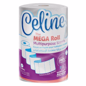 Celine Mega Multipurpose Kitchen Towel 220x250mm White