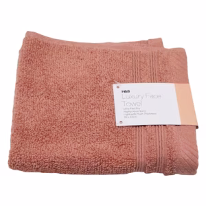 H&B LUXURY FACE TOWEL TERRA COTTA