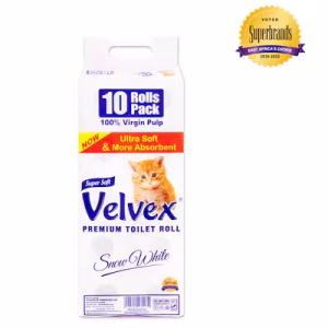 Velvex Toilet Rolls White X10