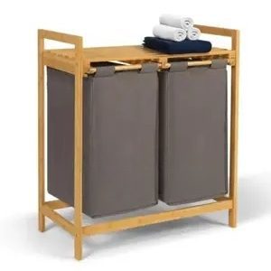 2 in 1bamboo Laundry Basket